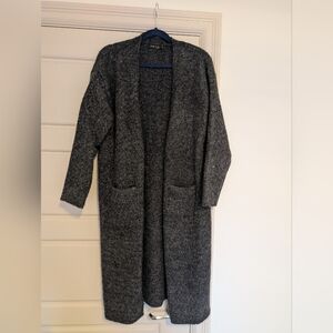C'est Moi Cozy gray open front cardigan